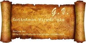Gottstein Virgínia névjegykártya